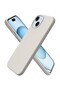 iPhone 15 Liquid Silicone Case - Slim Fit Soft Touch Protective Cover with Microfiber Lining & Camera Protection