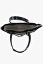 67-8150 Women's Patent Leather Beaded Black Shoulder and Shoulder Bag - 6