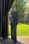 Women's Draped Collar Blouse Stylish Suit Petrol