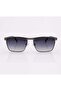 Horizon Semi-Rimless Polarized Sunglasses for Men & Women, Gunmetal Frame with Smoke Gradient Lenses - 7