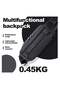 Unisex Small Cross Body Waist Pouch with Adjustable Buckle PU Coated Watter Resistant Shoulder bag for Men and Women on Travel Hiking, YB00043, Black - 6