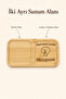 Rectangular Bamboo Two-Compartment Coffee Presentation Tray, I Was Born for You - 3