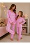 Mother-Daughter Cotton Button-Down Long-Sleeved Pajama Set (the Price Is for One Set, You Can Add It to the Cart Separately)