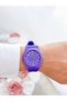 Colorful 10 Atm Waterproof Unisex Wristwatch Purple - 3