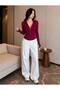 Rover Basic Slim Fit Fermuarlı Bluz - 4