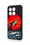 Mi 15t 5g Compatible Red Sun Whale Pattern Silicone Case - 4