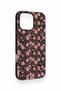 iPhone 16 Pro Max Compatible Mini Pink Floral Pattern Silicone Case - 3