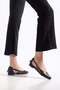 Women's Ballet Flats Brown Side Open - 4