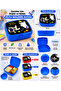 Children's Lunch Box with Lock, 2 Compartments, Bpa-Free Lunch Box, School Lunch Container, Space-Themed Plastic Storage Container