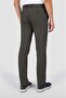 Men's Logo Woven Fabric Regular Fit Dark Green Trousers - 3