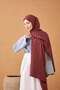 Naia Cotton Shawl Lune Burgundy - 2