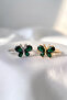 Zircon stone special production 2-piece set butterfly design ring