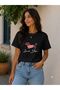 Women's Basic Love You Digital Printed T-Shirt