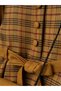 Girl's Vintage Dress with Plaid Pattern Bag - 5
