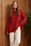 Glittery Knitwear Tunic R4498 Red