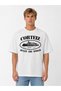 Unisex Women's Men's Corti̇ez Basic Classic Design Printed Oversized Thick Fabric Comfortable Cut T-Shirt