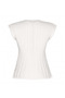 Women's Crew Neck Self-Patterned Japone Sleeve Waist Fitted Peplum Slim Knitwear Blouse - 2