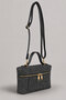 Verona Black Knitted Textured Women's Shoulder and Hand Bag – Gold Metal Detail, Adjustable Long Strap - 3