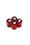 M/// Logo Bmw Aluminum Cover 4 Pcs Valve Cover (Red) - 2