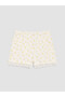 Ecru Lace Detailed Girls' Shorts, Pack of 2 - 4