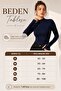 Women's Cream Finger Detailed Bodysuit - 2