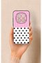 Redmi Note 15 Pro 5g Compatible Pink Striped Polka Dot Patterned Silicone Case