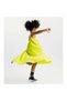 Girl's Smirk Lime Muslin Dress - 3