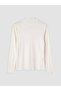 Lcw Modest Ecru High Collar Women's Ribbed Bodysuit - 6