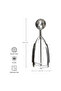 Ice Cream Scoop – Black, Stainless Steel Ice Cream & Cookie Dough Scoop with Trigger Release - 5