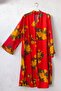 Narçiçeği V-Neck 3/4 Sleeve Hidden Pocket Pleated Floral Printed Casual Viscose Woven Dress 110 58 - 2