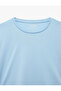Comfortable Fit Short Sleeve Crew Neck Crop Sports T-Shirt - 3