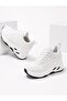 Women's White Hidden Padded Sole Sneakers [10] cm - 3