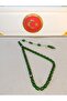 Patinated Fire Amber Praying Beads Green - 2