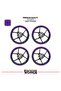 Rks Srk125 R Wheel Strip – Half Rim Covering & Srk125 R Lettering Sticker Set - 2