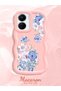 Vivo Y16 Compatible Case Camera Protector Pink Silicone Couple Phone Case Floral Pattern - 2