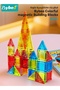 60 PCS Magnetic Tiles, Kids Magnetic Building Blocks Set, 3D Magnetic Puzzles, Magnetic Cubes Montessori Toys, STEM Magnet Toys for Toddlers, Stacking Blocks for Boys & Girls Ages 3+ - 3
