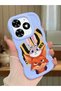Tecno Spark 20C Compatible Case Camera Protector Blue Silicone Couple Phone Case Rabbit Pattern