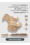 3D Wooden World Map Wall Decor for Living Room & Home UAE, Terra - 5