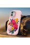 Realme Note 60X Compatible Case Camera Protector Pink Silicone Couple Phone Case with Floral Pattern - 6