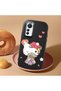 Mi 12 Lite Compatible Case Camera Protector Black Silicone Couple Phone Case Kitty Patterned - 2