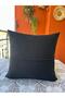 Panch Punch Handcrafted Daisy Model Cushion Cover Black Color 43X43 cm - 4