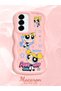 Samsung Galaxy A36 5g Compatible Case Camera Protective Pink Silicone Couple Phone Case Cartoon Pattern - 2