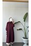 Long Muslin Tunic - Burgundy - 3