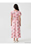 Original V-Neck Floral Waist-Slit Dress - 4