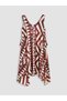 Two Mt Shop Quality V-Neck A-Line Dress with Tassel Detail - 6