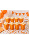 Popcorn Box Orange 8-Piece Corn Box Popcorn Box, Chips Box, Snack Box Party Birthday