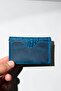 Genuine Leather Card Holder with Shawl Pattern, Minimal Size, Men's and Women's Card Holder - 5
