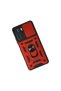 Xiaomi Poco F3 Case with Pars Lens Ring Silicone - Red - 2