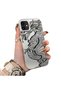 iPhone 12 Mini Compatible High Quality Chinese Style Black and White Dragon Printed Case - 2