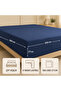 Double Combed Cotton Elastic Fitted Sheet 160X200+27 cm – Four-Sided Elastic Bed Sheet - 4